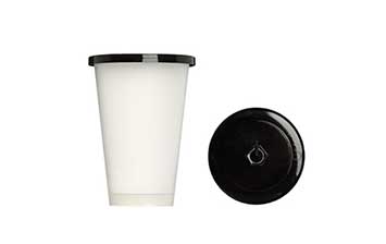 Eco friendly 400ml clear disposable plastic boba cups with lids for iced drinks coffee tea smoothie