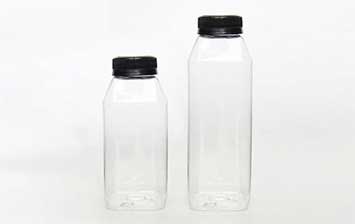 250ml 500ml clear plastic beverage bottle manufacturers with caps