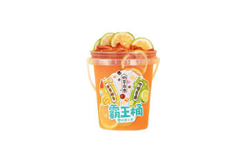 Custom printing 500ml plastic bubble tea bucket cups with lids