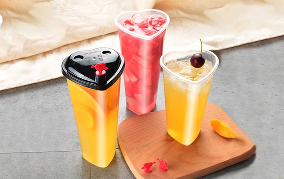 16oz clear disposable plastic cup with lid and straw for juice/milk tea/boba tea/coffee