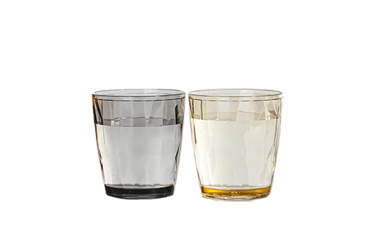 Unbreakable colored small 200ml 300ml plastic tumbler clear water cup 10oz plastic cups drinking cup