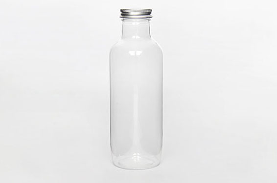 500ml Cold pressed Juice PET Plastic Clear Bottle with Tamper Evident White Black Cap