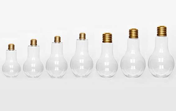 Hot Selling Gourd Shape Plastic Bottle for Juice Packaging, Plastic Bulb Bottle