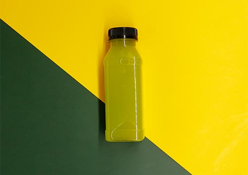 Food grade PET square juice bottles manufacturer for orange juice