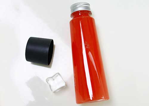 350ml 500ml cold pressed juice recyclable PET bottles with durable safety cap