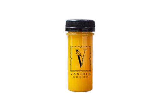 Custom size and shapes mini 100ml plastic energy shot bottles with tamper evident caps for beverage