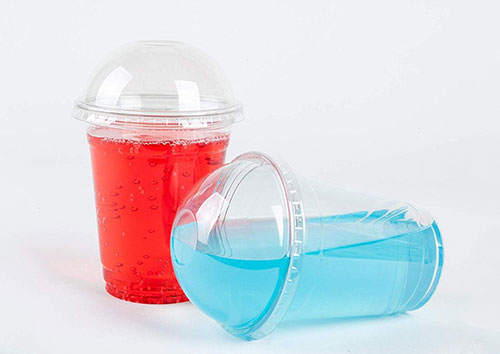 Custom disposable clear plastic cups with customized logo printing for milk/tea/coffee