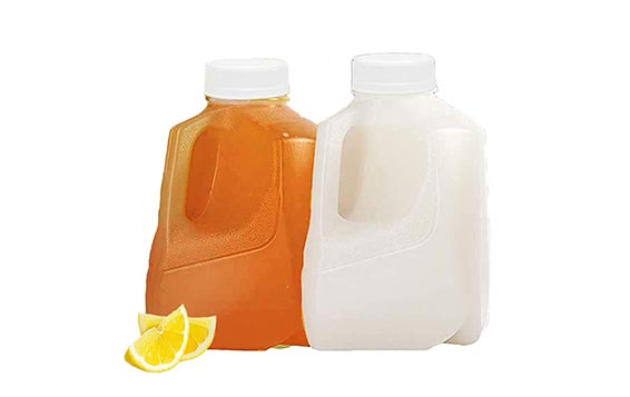 Wholesale food grade 1L plastic milk jug with lid for milk storage