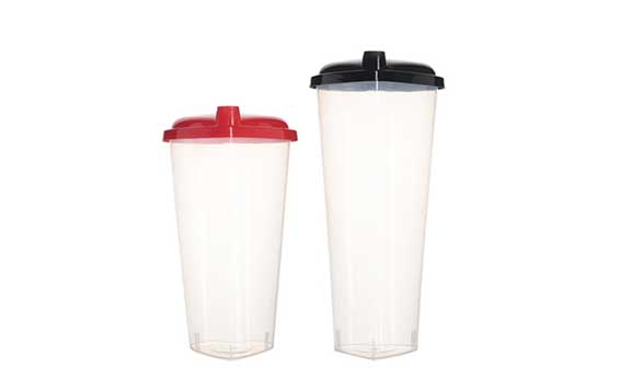 Clear PP 560ml plastic takeaway cups to go cups with lids for Iced Coffee Smoothies Soda Cold Drinks