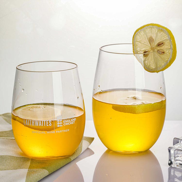 Unbreakable crystal clear 350ml 400ml plastic wine glasses for champagne/whiskey
