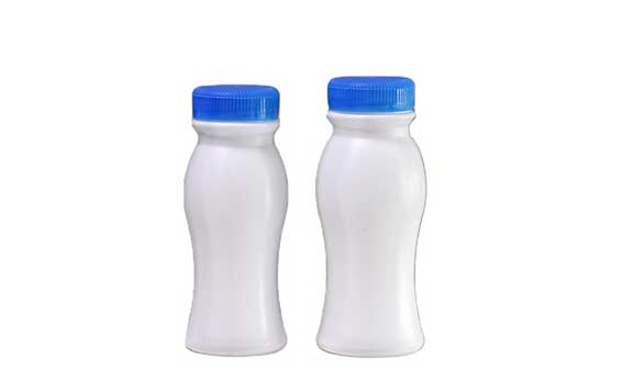 Factory price 100ml small plastic milk yogurt bottles with foil lids