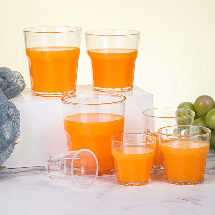 Wholesale factory price 100ml small ribbed plastic wine glasses for red or white wine