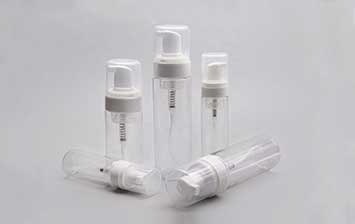 Wholesale 100ml 120ml 150ml 200ml clear plastic foam dispenser bottles with caps