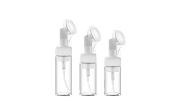 Travel size custom label 150ml foam mousse bottle with pump for DIY facial cleaner