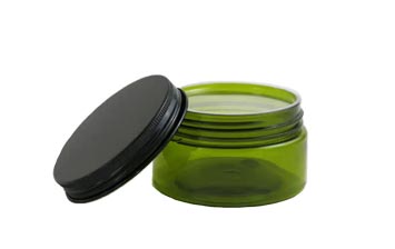 Wholesale clear 250ml plastic makeup jars with lids for cosmetic cream