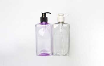 500ml PET shampoo plastic lotion containers for sale bulk