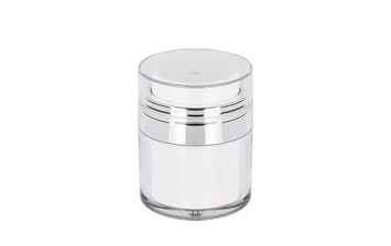 Wholesale luxury 50g empty airless acrylic cosmetic jars with lids