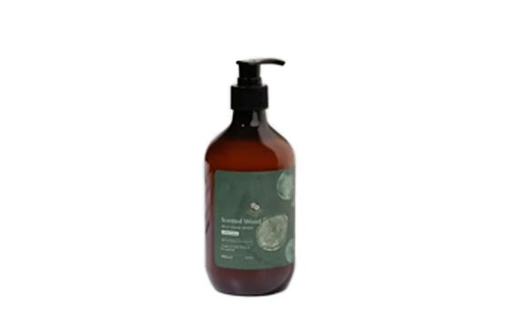 Custom label PET 16oz amber empty shampoo pump bottle