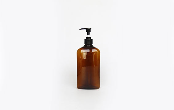 Custom color flat square amber foam pump bottles with pump dispenser