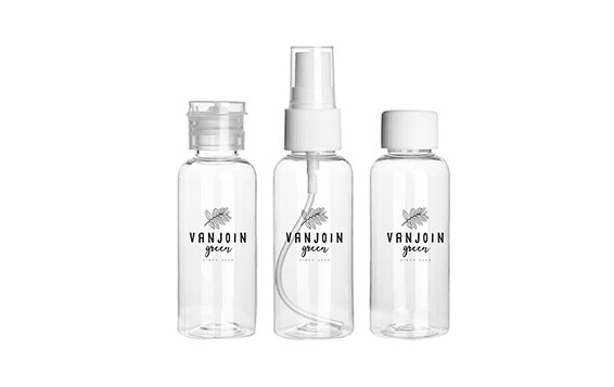 Good quality portable clear1oz 2oz 3oz plastic atomiser spray bottles for toiletries and cosmetics