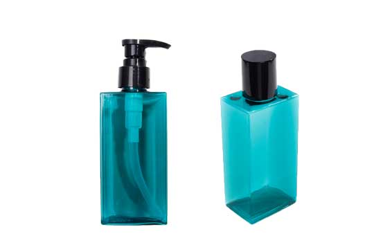 Best flat square 250ml plastic cosmetic bottles wholesale with pump from bottles manufacturer