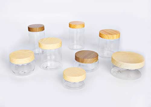 Wholesale 10g 15g 30g 50g 100g cosmetic container frosted black plastic cream jar with lids