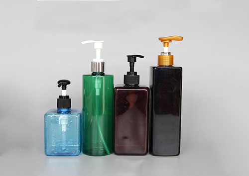 Black square empty cosmetic bottles airless plastic shampoo bottle wholesale from china manufacturer