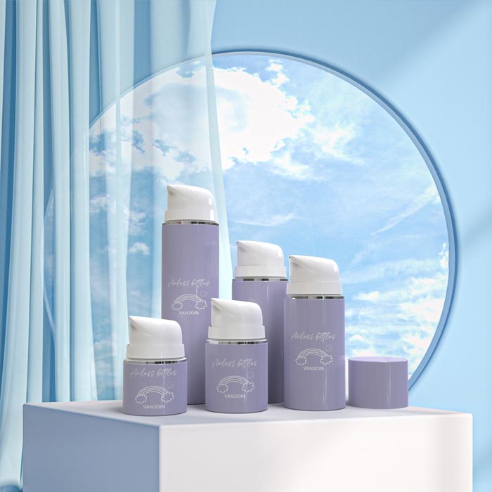 Clear Airless Pump Bottles, Lotion Dispenser Travel with Pump, Vacuum Plastic Travel Size Lotion Bottle for Foundation, Creams, Cosmetic