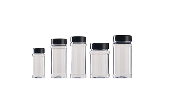 3.4oz/100ml Plastic Spice Bottles Set,Empty Seasoning Containers with Black Cap,Clear Reusable Containers Jars for Spice,Herbs,Powders,Glitters