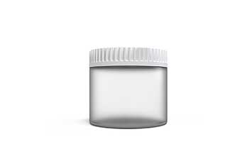 Reusable straight side airtight clear 12oz plastic herb jars with lids for scented spice herb foods