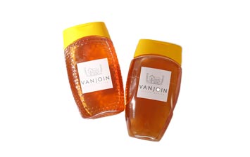 Food grade 12oz plastic squeeze honey bottles with lids wholesale