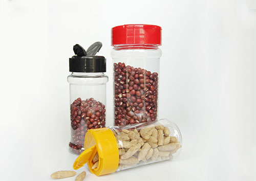 480ml 16oz clear pet plastic jars with sealing black/gold lids and gasket