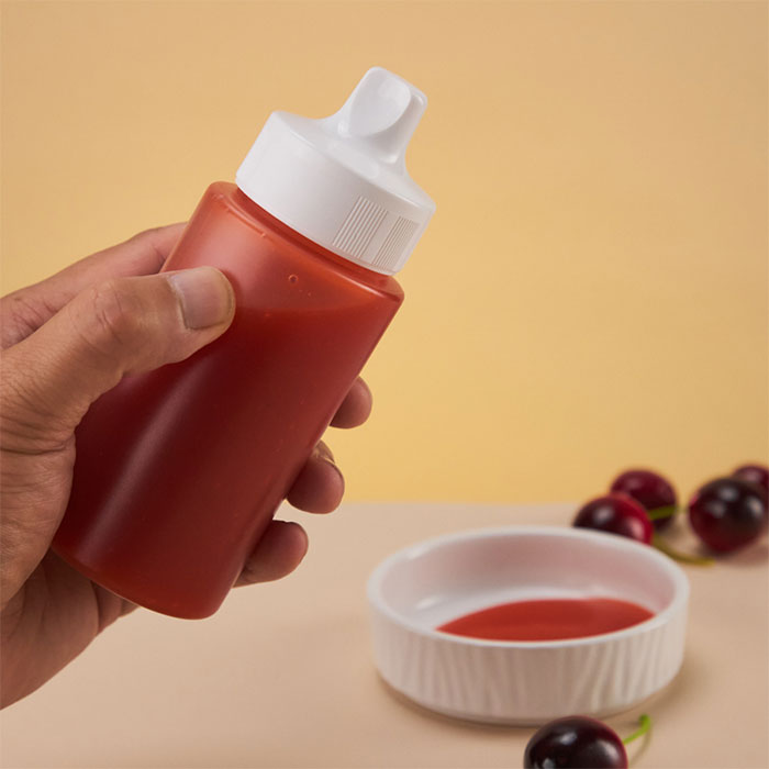 Condiment Squeeze Bottle for Sauces Wide Mouth, Plastic Squeeze Bottles for Condiments, Paint, Ketchup, Mustard, Oil, Resin, Baking, Cake Decorating, Cleaning, BPA Free-Food Grade