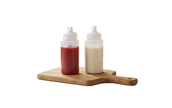 Condiment Squeeze Bottle for Sauces Wide Mouth, Plastic Squeeze Bottles for Condiments, Paint, Ketchup, Mustard, Oil, Resin, Baking, Cake Decorating, Cleaning, BPA Free-Food Grade