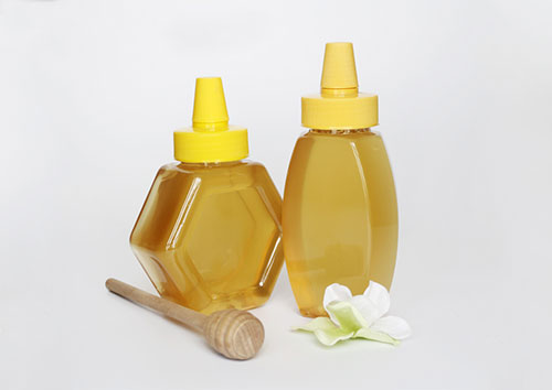 Low price 12oz custom logo honey plastic hexagonal bottle jar bulk