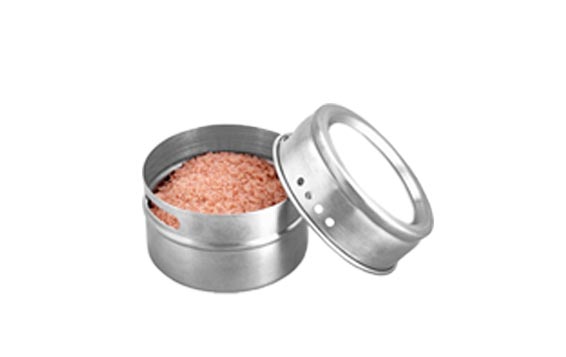 Rust free 90g stainless steel magnetic spice jar with shaker lids and labels
