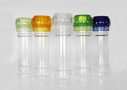 Clear plastic spice jar 100ml pepper grinder bottles wholesale