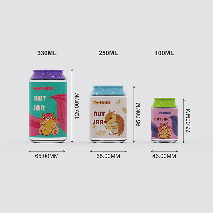 Wide Mouth Storage Containers with Screw-On Lids, Refillable BPA Free Empty PET can Jars for Dry Goods Peanut Cookies Candy Wide Mouth Storage Containers with Screw-On Lids, Refillable BPA Free Empty PET can Jars for Dry Goods Peanut Cookies Candy