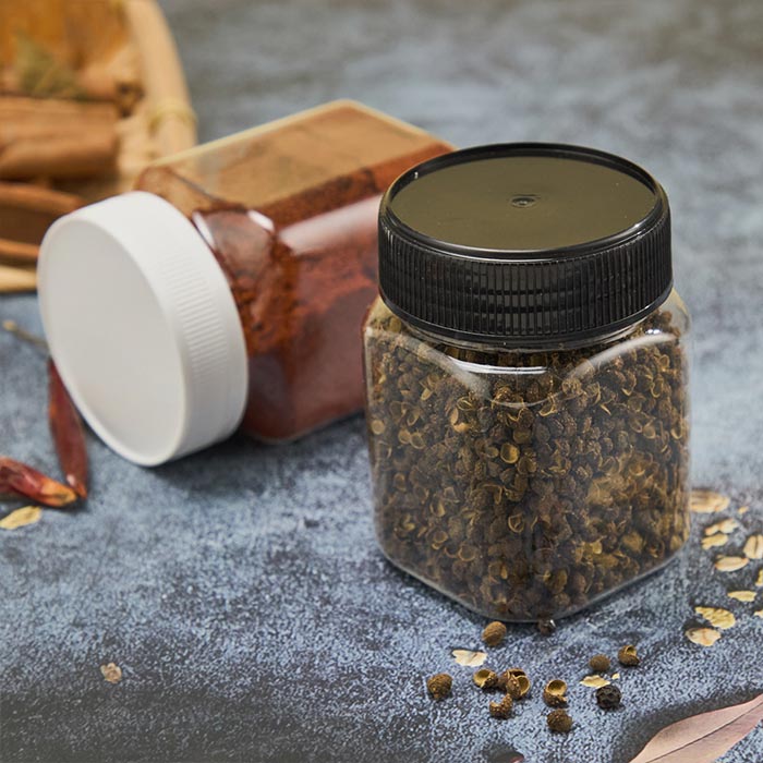 Clear plastic canisters for kitchen, Wide-Mouth Refillable Storage Containers,Empty Round Containers for Candy,Beads,Lotion,Slime Making and Food Storage