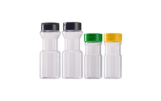 Unique design plastic spice jar, Seasoning Containers with shaker Lids, Empty Storage Spice Containers for Spice,Powders,herb