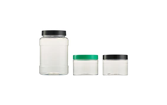 Clear Storage Container, Leakproof Plastic jars for kitchen, Empty Round Slime Container, Cosmetic Jars for Storing Dry Food, Peanut, Spice, Cookie, Candy