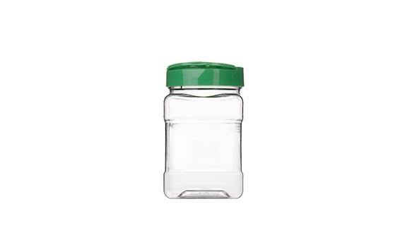 BPA Free Plastic Pepper Powder Jar, Small Grip jar, Clear and Safe Plastic Bottle Containers with Shaker Lids for Storing Spice, Herbs and Seasoning Powders