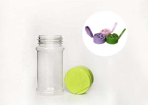 Bulk sale 500ml plastic spice jar with shaker lids from spice jars manufacturer