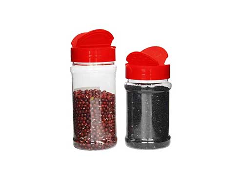 Wholesale 2oz 3oz 6oz 8oz plastic spice jars with sifter and cap