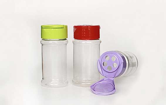 Wholesale 2oz 3oz 6oz 8oz plastic spice jars with sifter and cap