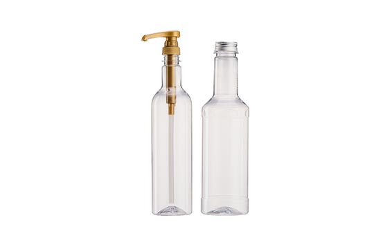 Plastic Syrup Bottle with Pump Long Neck Bottles Plastic Syrup Pump Dispenser for Coffee Bar Accessories Home Party