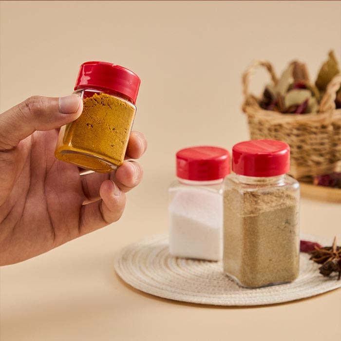 Custom Sizes Plastic Spice Bottle Square Seasoning Containers, Reusable Salt Pepper Shaker with Airtight Lid Labels for Spice, Herbs, Powder and Glitters