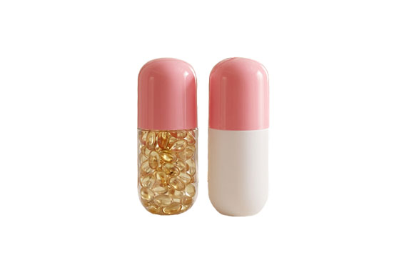 Mini Pill Case Powder Bottle Container Clear Container Storage Jars Empty Medicine Pill Fake Capsule Transparent Sealed Jar Solid Capsule Bottle