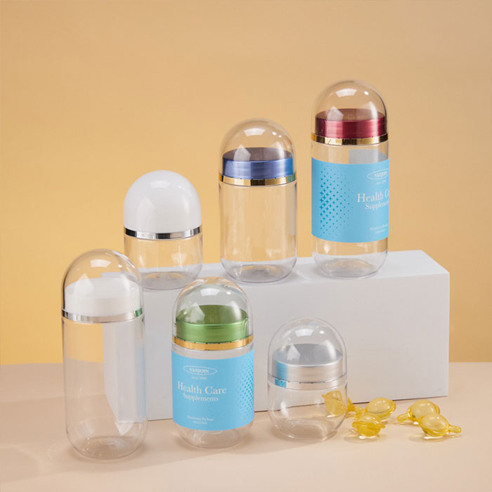 Plastic Capsule Bottles with Caps, Small Vial Containers for Travel Medicine Storage, Empty Pill Organizer Suitable for Tablets and Candy