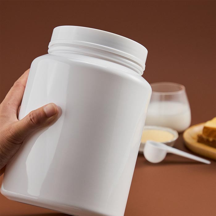 Airtight Plastic Storage Jar with Lid Wide Mouth Powder Container for Milk Protein and Travel Sealed Food Grade Plastic Canister for Kitchen Organization Airtight Plastic Storage Jar with Lid Wide Mouth Powder Container for Milk Protein and Travel Sealed Food Grade Plastic Canister for Kitchen Organization